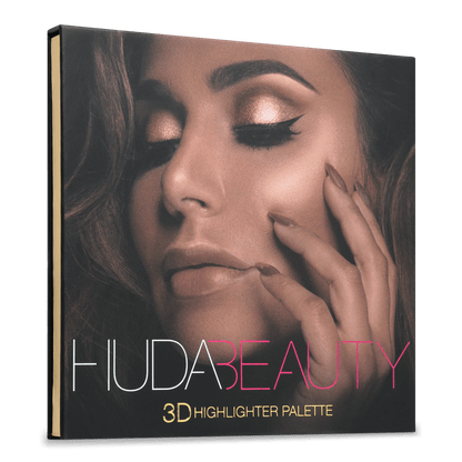 Huda Beauty 3D Cream and Powder Highlighter Palette Golden Sands