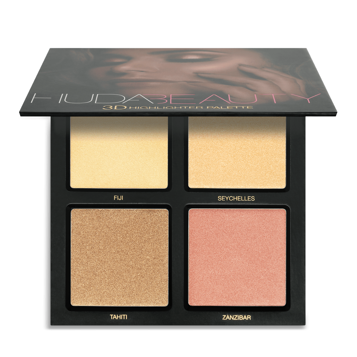 Huda Beauty 3D Cream and Powder Highlighter Palette Golden Sands