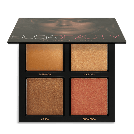 Huda Beauty | 3D Cream and Powder Highlighter Palette | Bronze Sands