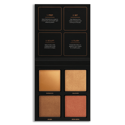 Huda Beauty | 3D Cream and Powder Highlighter Palette | Bronze Sands