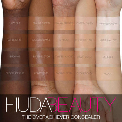 Huda Beauty | The Overachiever High Coverage Concealer | Cookie Dough 14N