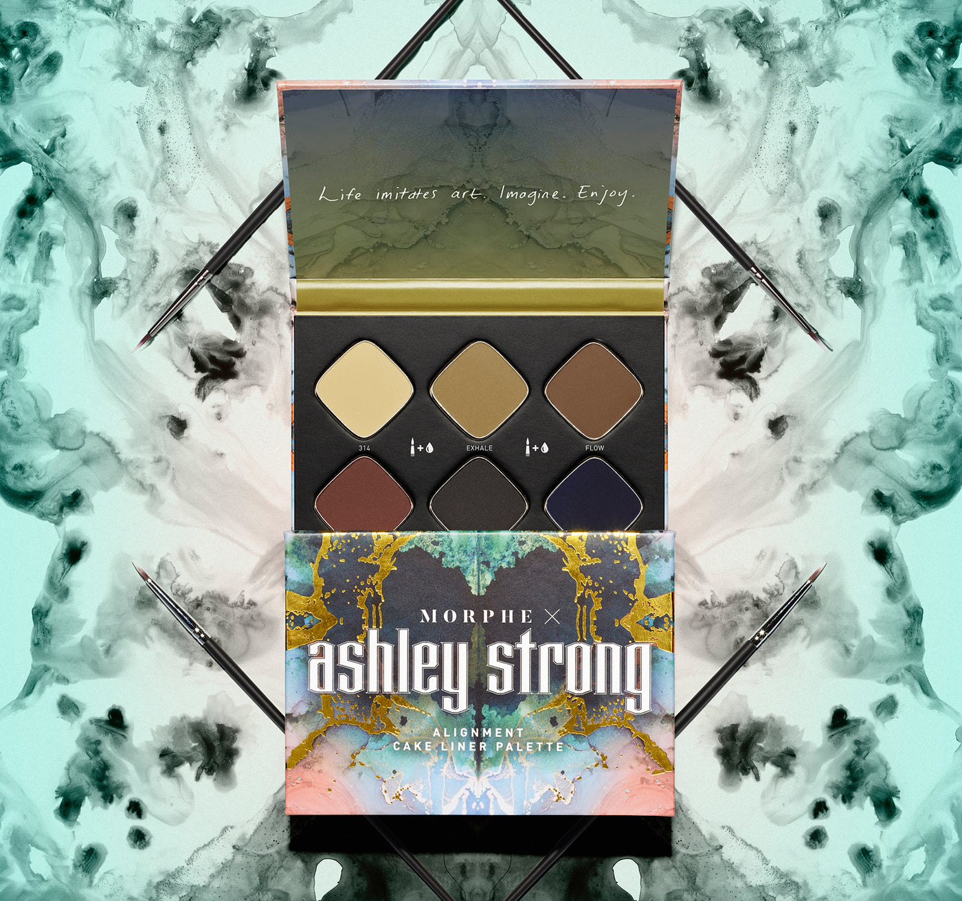 Morphe X Ashley Strong | Cake Liner Palette | Strong Alignment