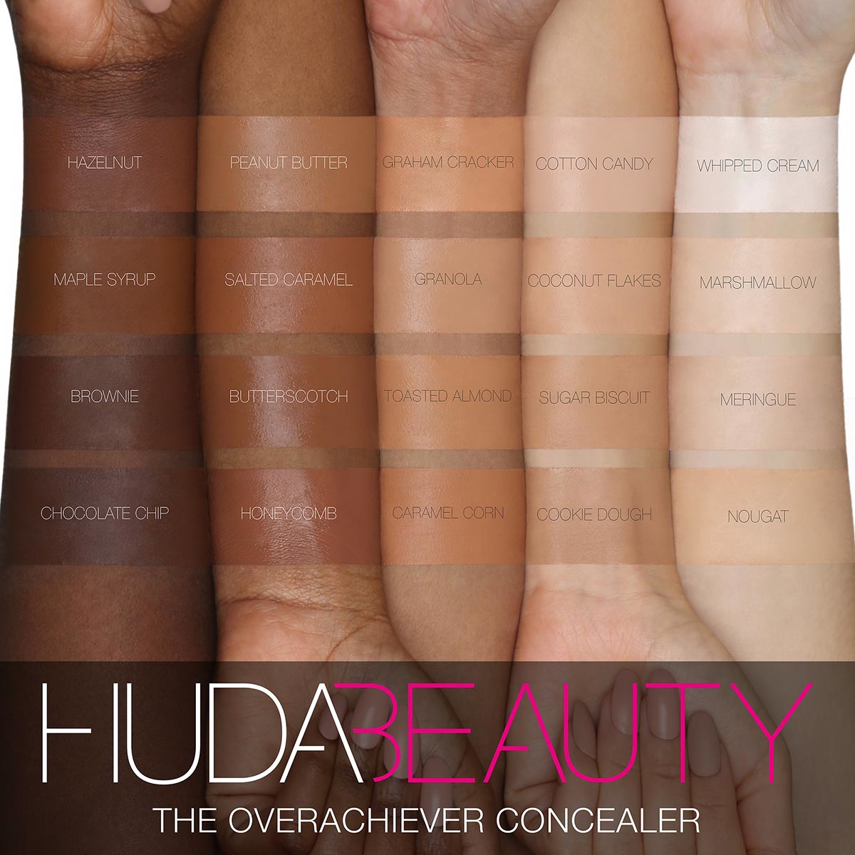 Huda Beauty | The Overachiever High Coverage Concealer | Granola 18N