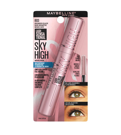 Maybelline Lash Sensational Sky High Waterproof Mascara Makeup - Brownish Black