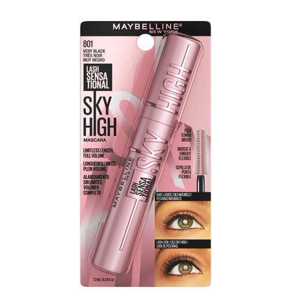 Maybelline Lash Sensational Sky High Washable Mascara Makeup - Very Black