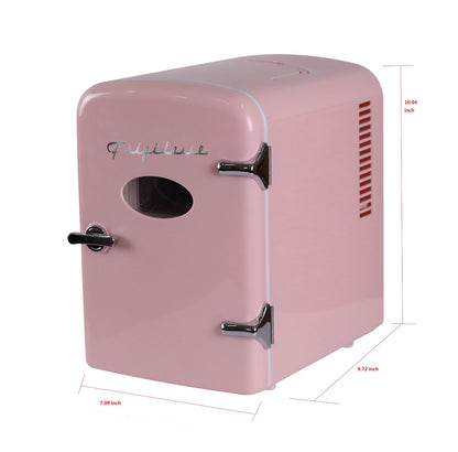 Frigidaire Portable Retro Pink Mini Fridge
