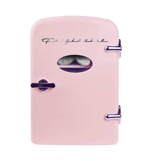 Frigidaire Portable Retro Pink Mini Fridge