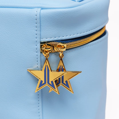 Light blue travel bag Jeffree star cosmetics