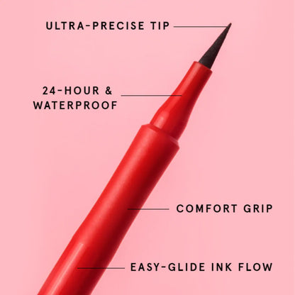 ONE/SIZE by Patrick Starrr | Disney Point Made Waterproof Liquid Eyeliner Pen | Bodacious Black