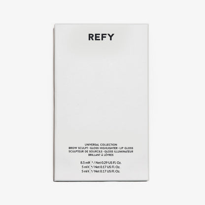 REFY | Universal Collection - Brow Sculpt, Lip Gloss, and Gloss Highlighter