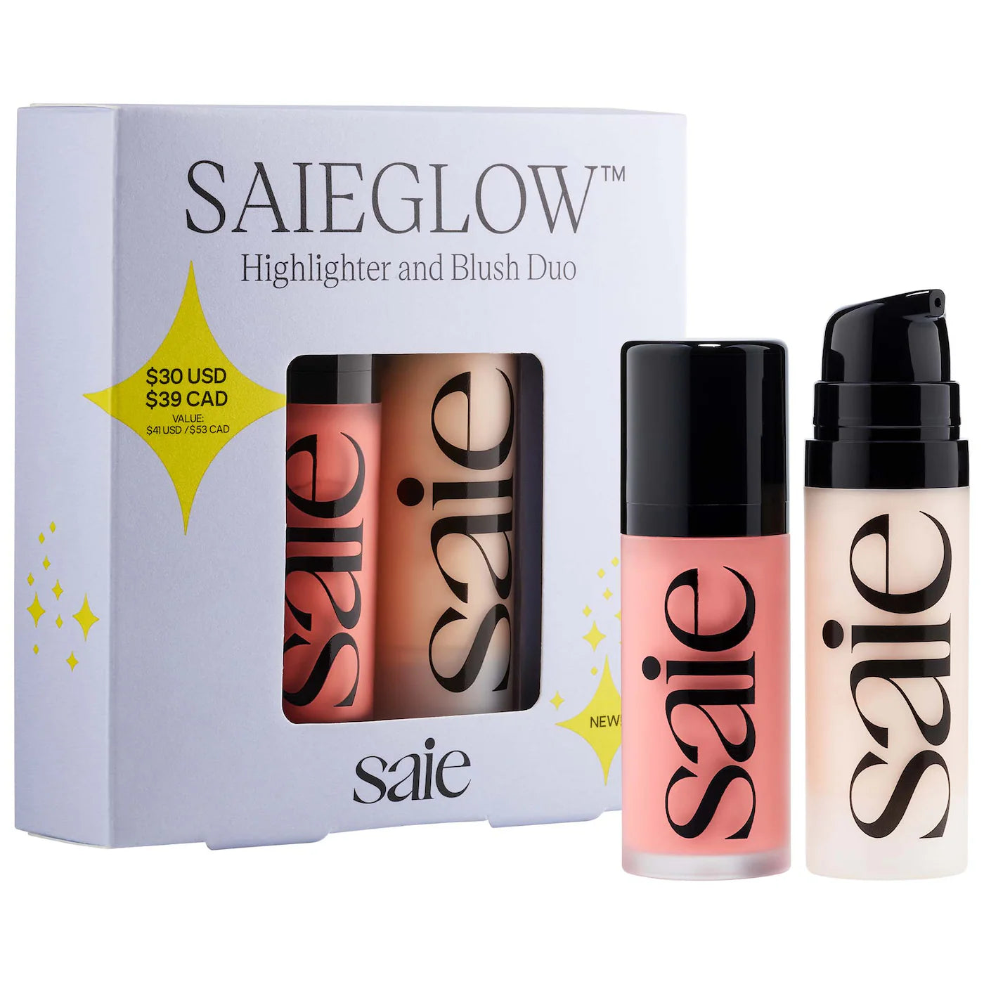 Saie | Mini SaieGlow™ Highlighter and Blush Duo Set
