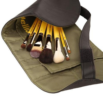 Bdellium Tools | Travel Basic 7PC. Brush Set With Roll-up Pouch