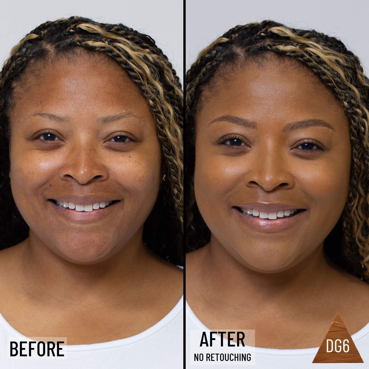 DG6 - dark golden almond - dark brown skin with golden undertones