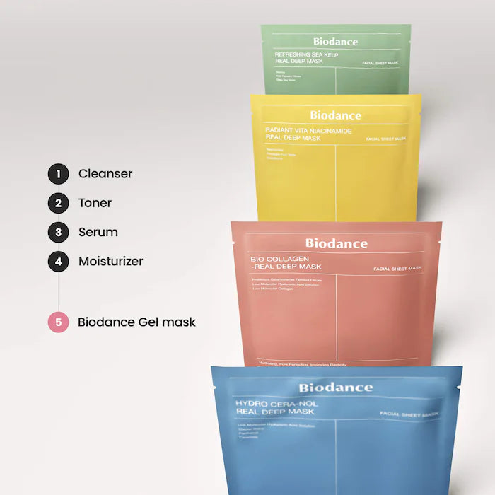 Pre-orden: Biodance | Real Deep Mask Gift Set - 4 Masks for Pore Care, Hydration, Calming and Dark Spot Treatment - Imagen 9