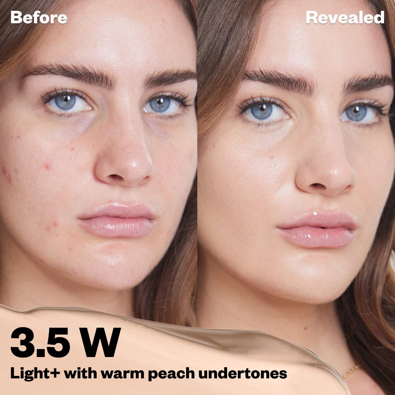 3.5 W - light+ with peachy golden undertones