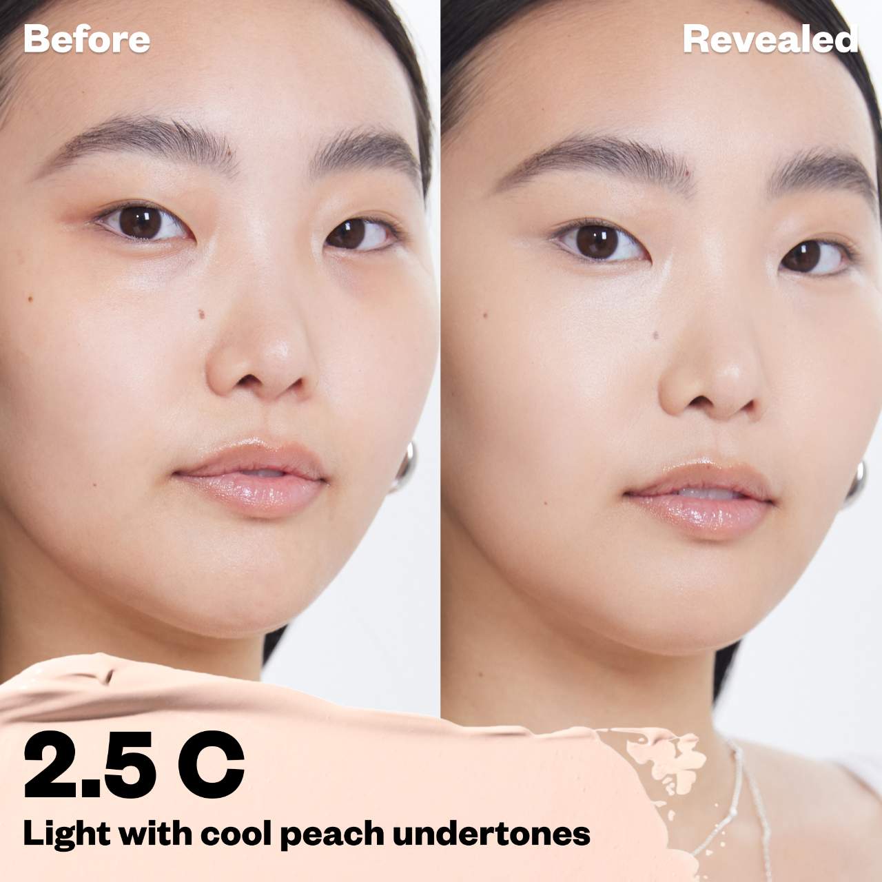2.5 C - light with cool peach undertones