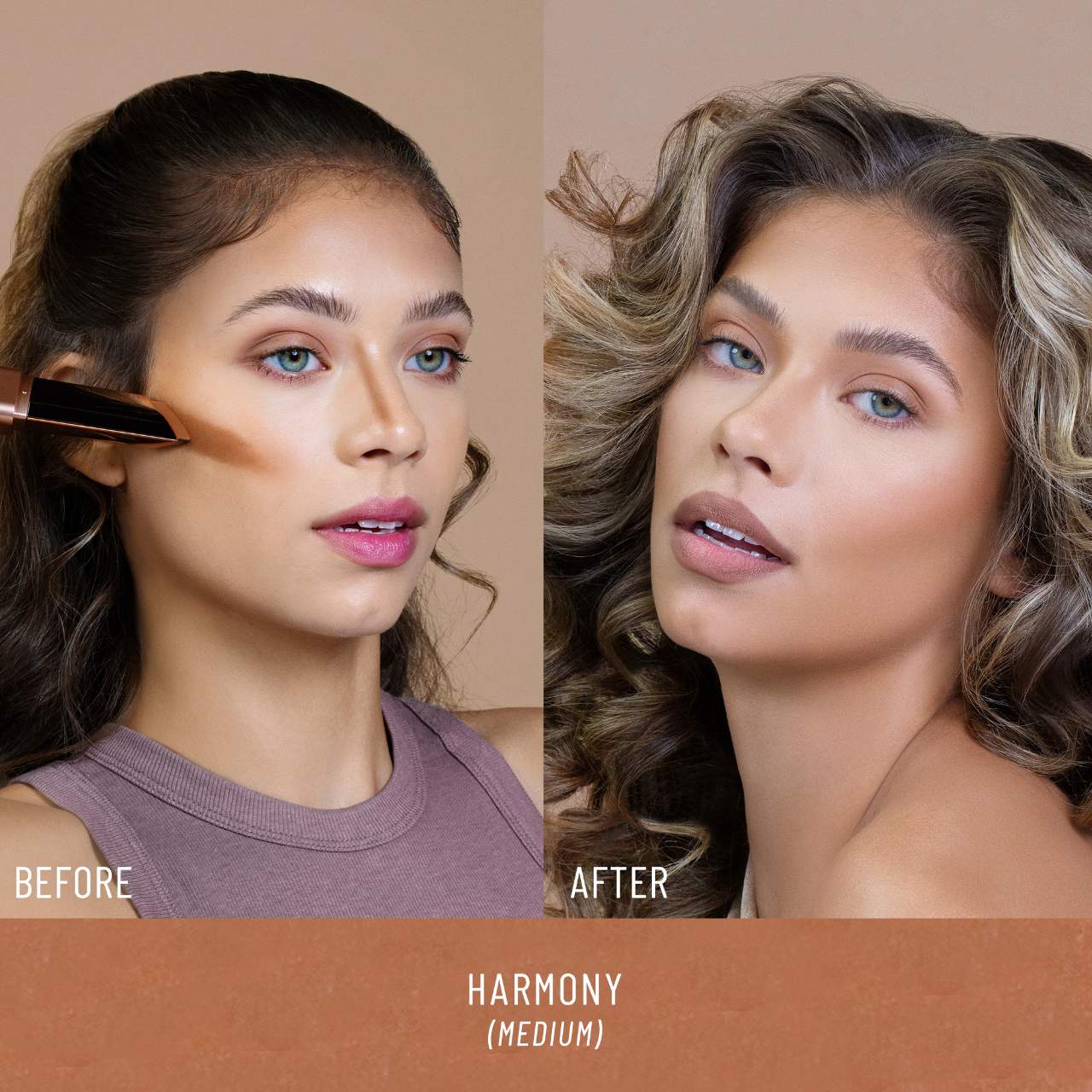 Harmony - warm golden undertone natural finish for medium skin tones