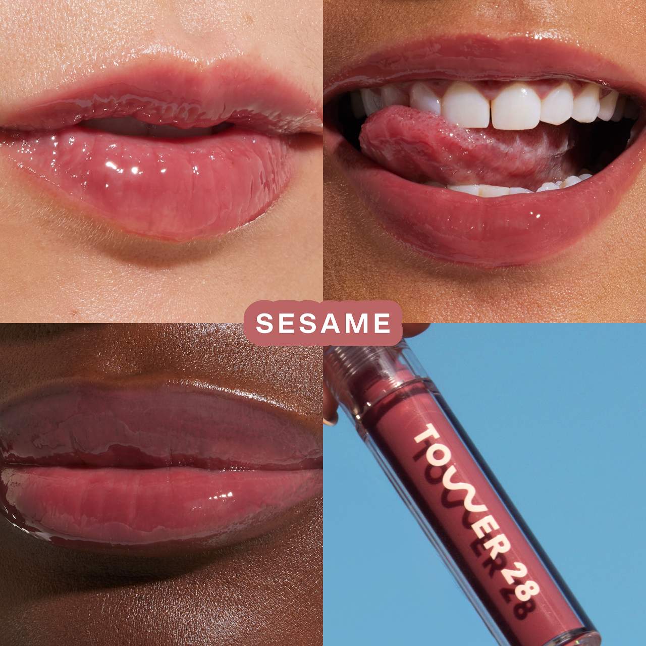 Sesame : Semi-sheer, milky mauve