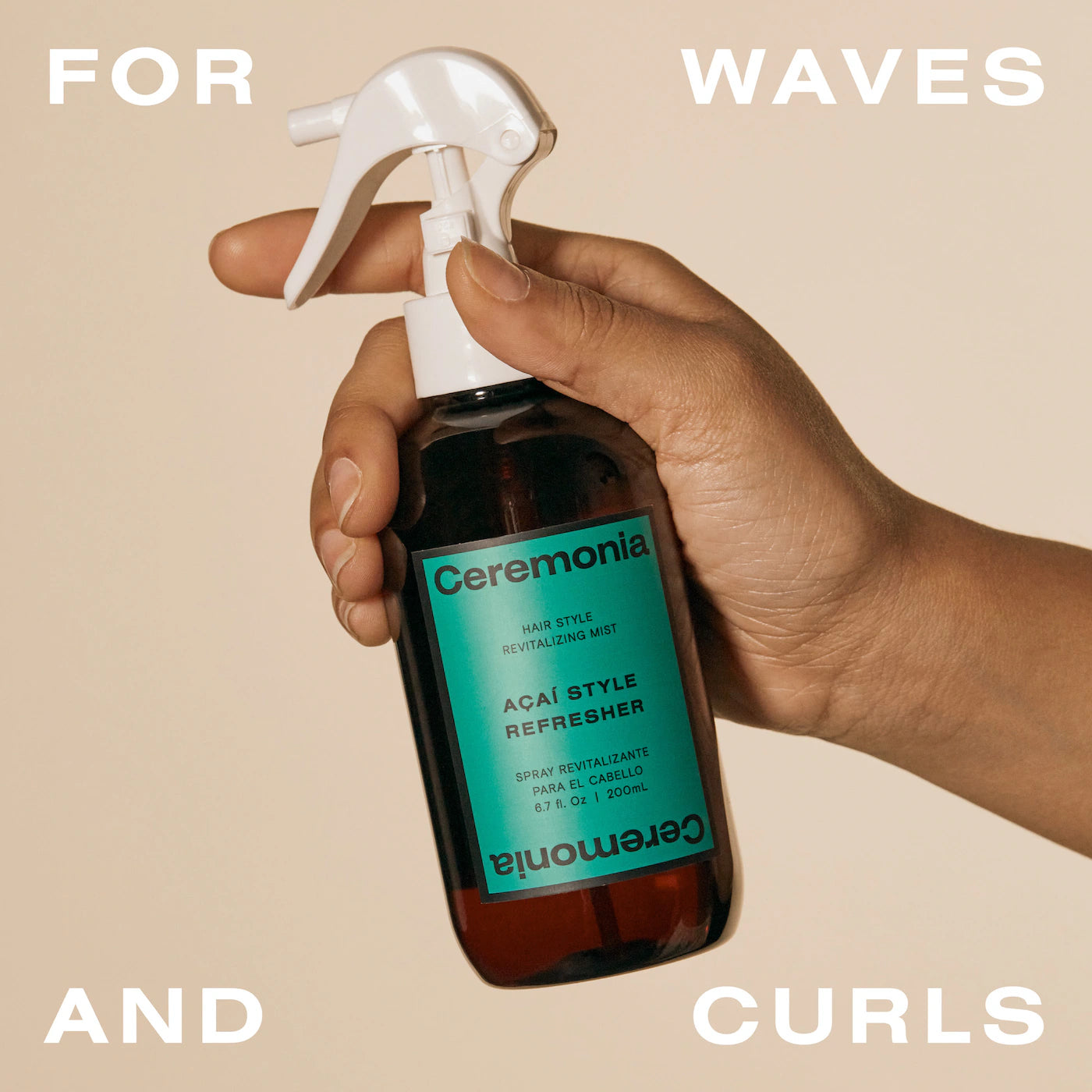 Pre orden: Ceremonia | Açaí Curl Refresher Hair Style Revitalizing Mist - Imagen 4