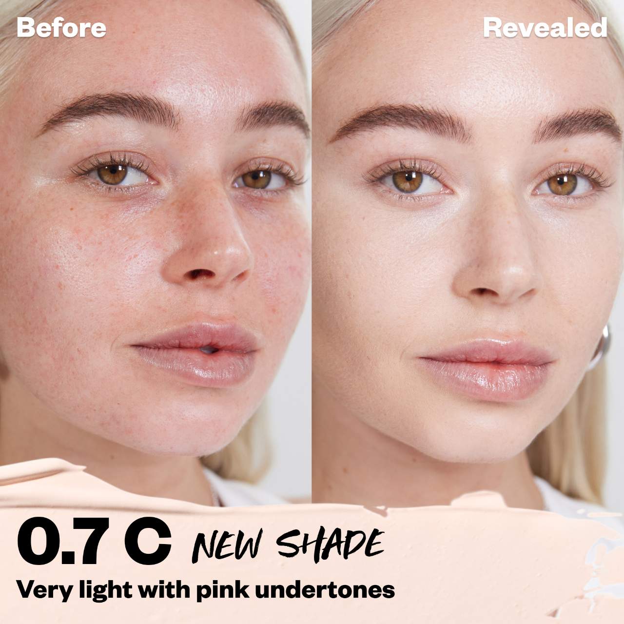 0.7 C - very light with cool pink undertones