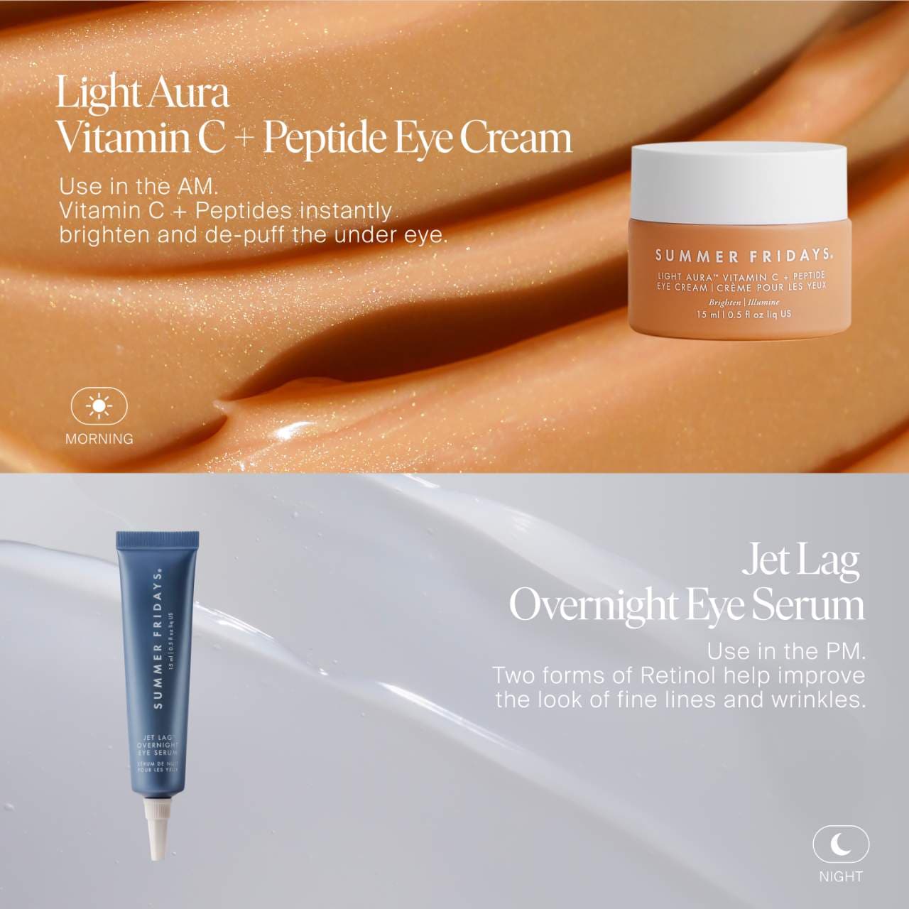 Pre Venta: Summer Fridays | Jet Lag Overnight Eye Serum for Fine Lines & Wrinkles with Gentle Retinol Blend - Imagen 8