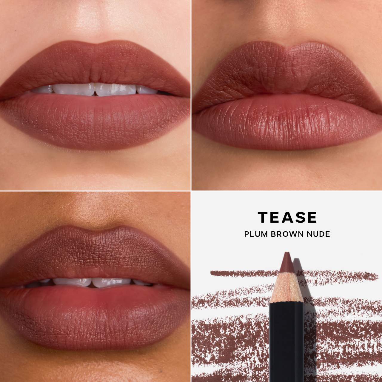 Tease - plum brown nude