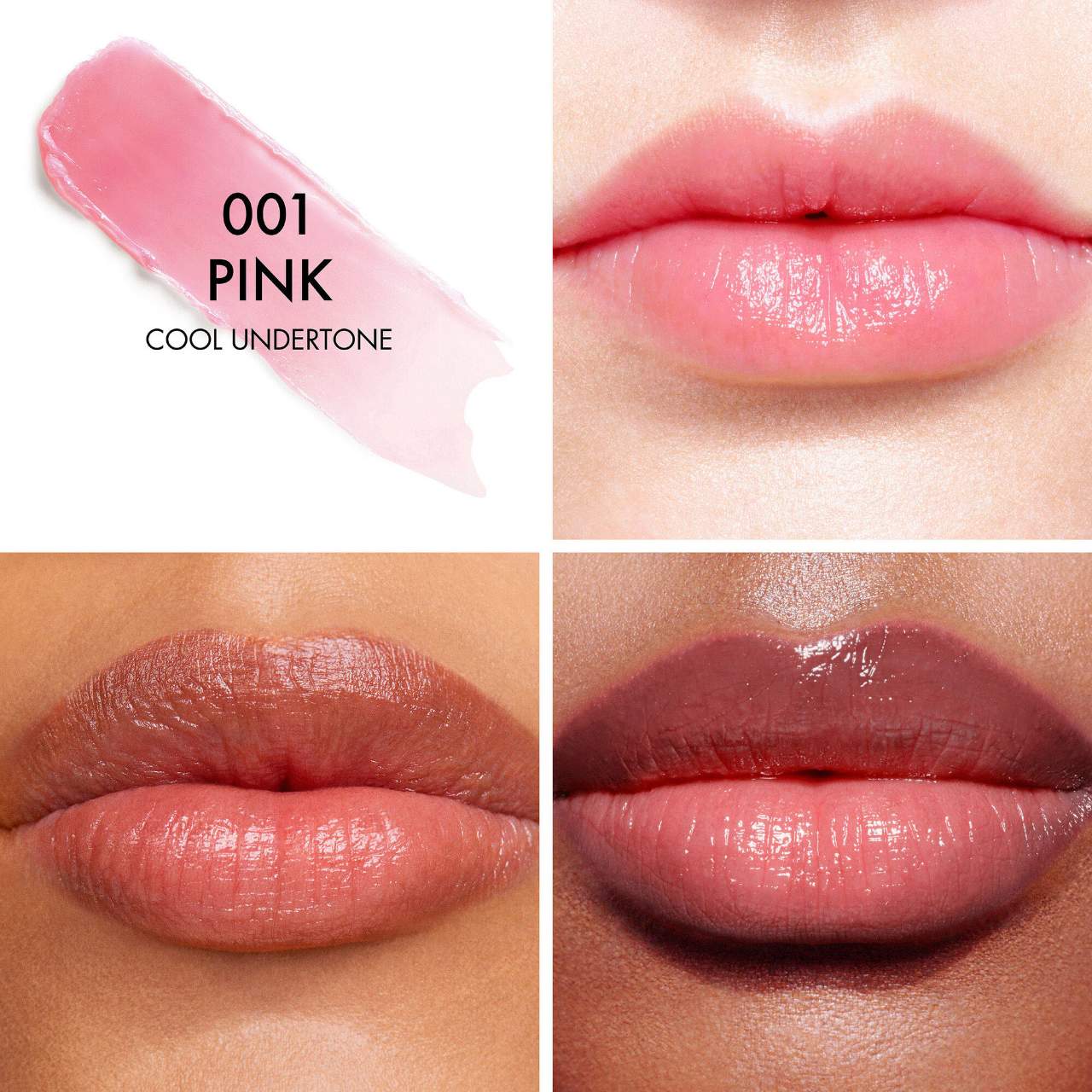 001 Pink - a light pink cool undertone
