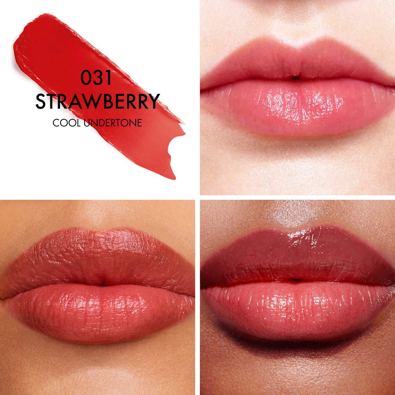 031 Strawberry - a strawberry red cool undertone