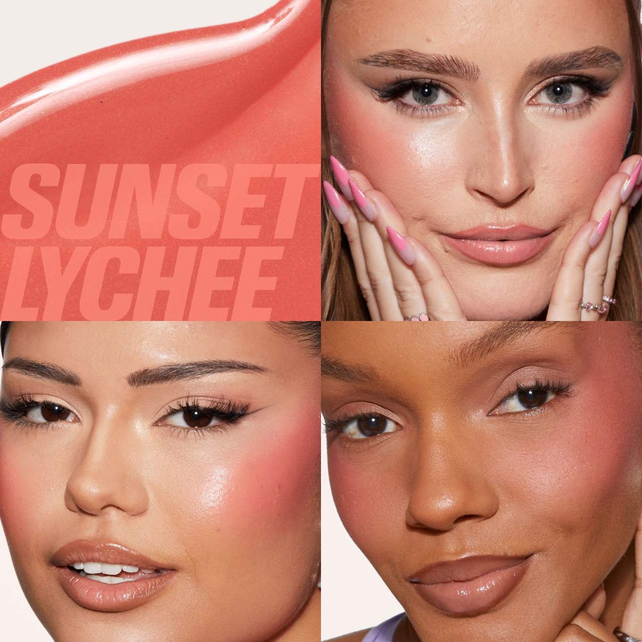 Sunset Lychee - rosy coral