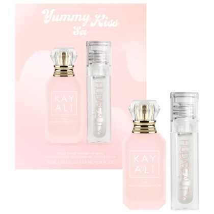 Pre orden: KAYALI | YUMMY KISS SET - Yum Marshmallow + Faux Filler Gloss Glassy