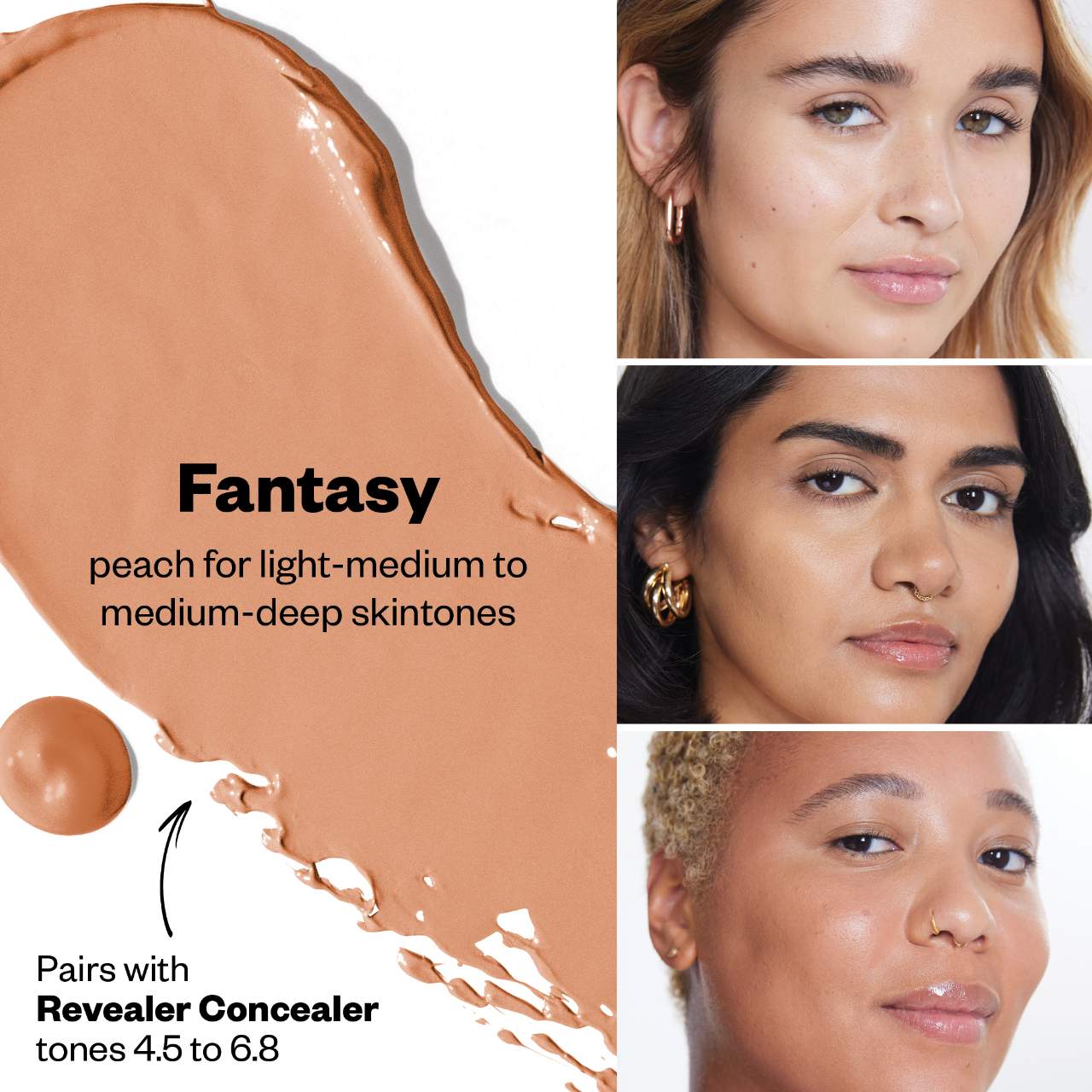 Fantasy - Peach for light medium to medium deep skin tones