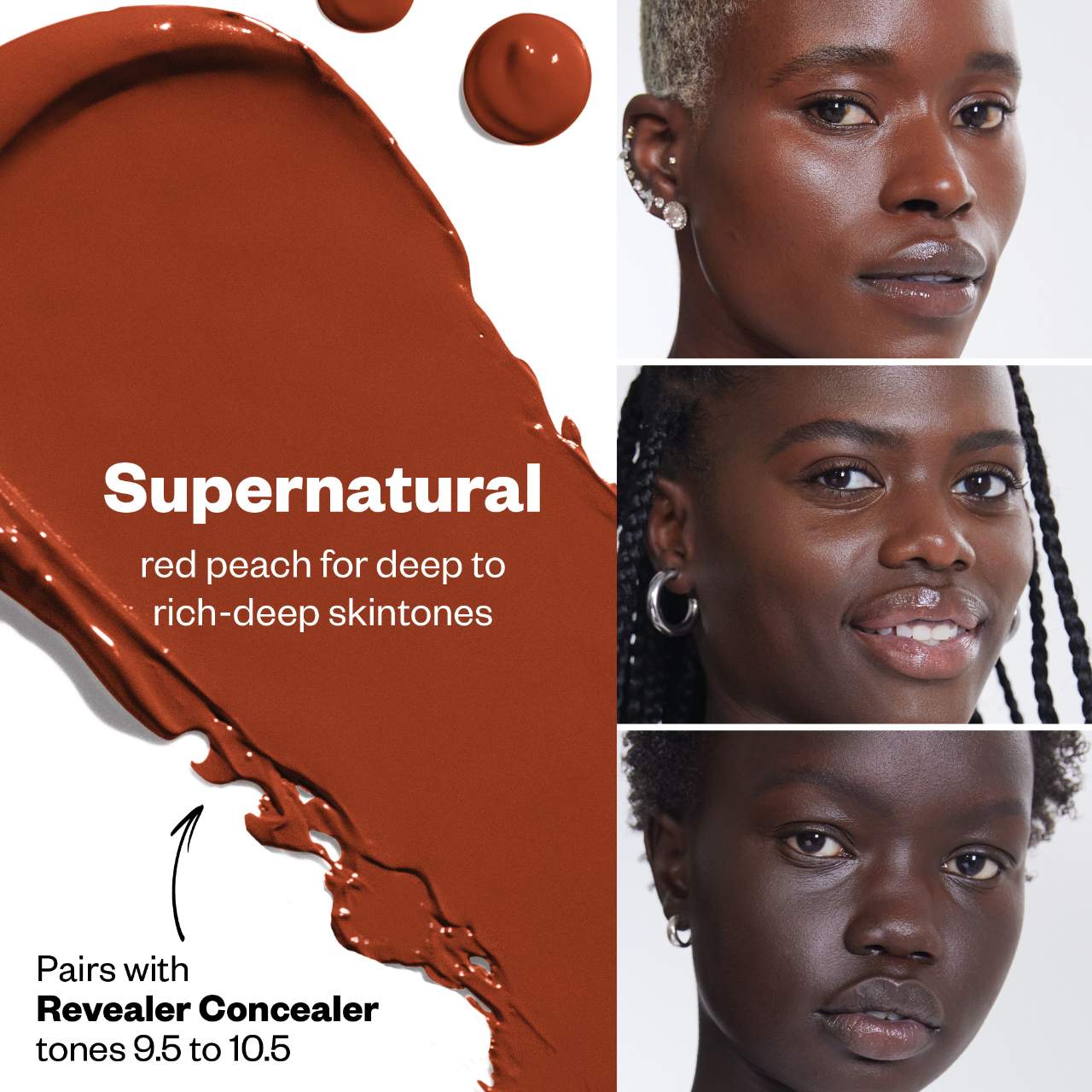 Supernatural - Red Peach for deep to rich deep skin tones