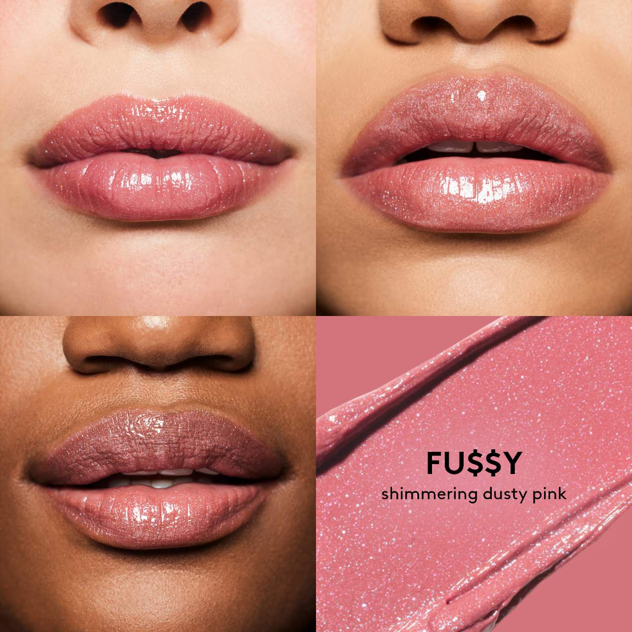 N-2 Fu$$Y - shimmering dusty pink