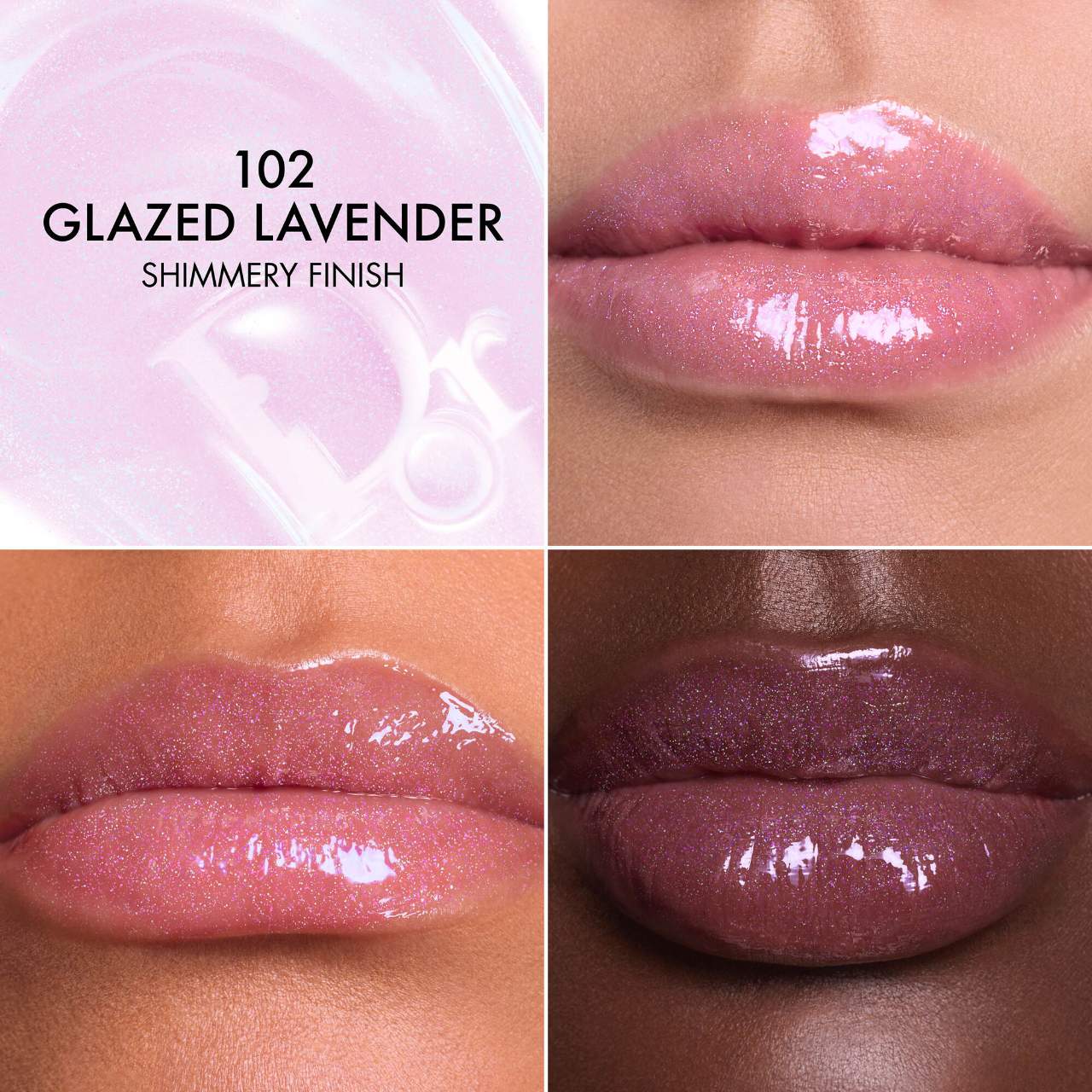 102 Glazed Lavender - pearly lilac