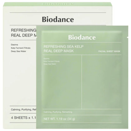 Pre-orden: Biodance | Refreshing Sea Kelp Real Deep Mask - 4 pack for Calming & Sebum Control