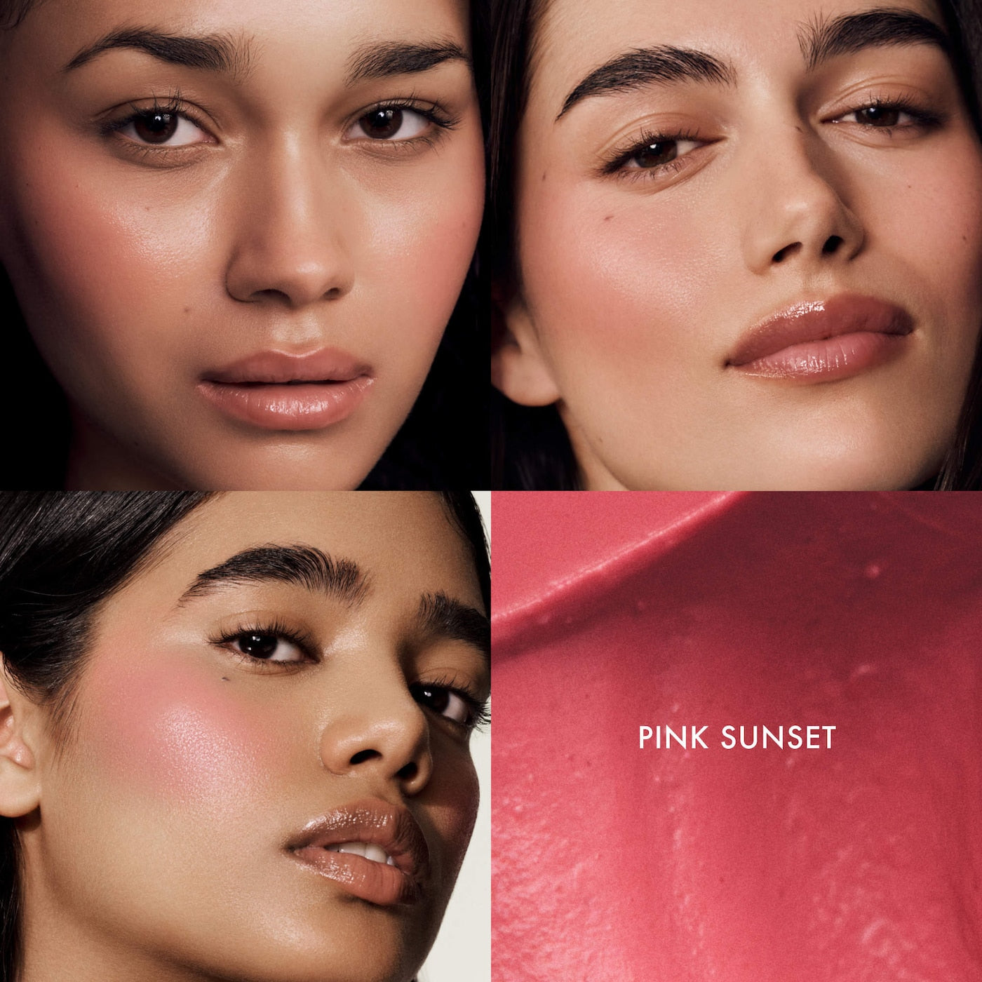 Pink Sunset - warm peachy pink