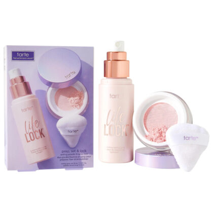 Pre-orden: tarte | prep, set & lock setting powder & spray duo