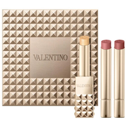 Pre-orden: Valentino | Spike Valentino Buttery Matte Refillable Lipstick Trio Set