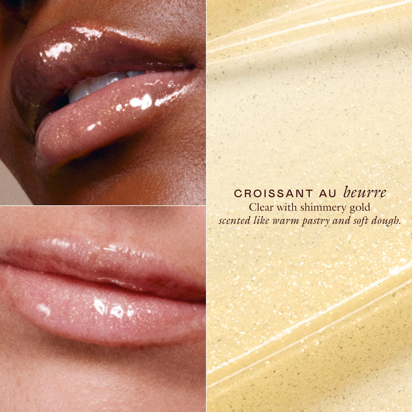 Croissant au Beurre - clear with shimmery gold