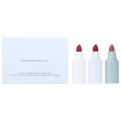 Pre-orden: Westman Atelier | Mini Lip Suede Hydrating Matte Lipstick Trio Gift Set